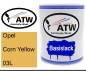 Preview: Opel, Corn Yellow, 03L: 1L Lackdose, von ATW Autoteile West.